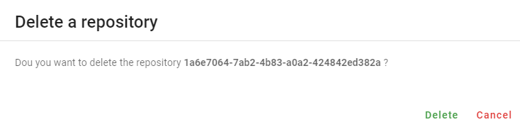 Delete a registered Helm chart repository