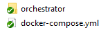 Division of elements for executing the orchestrator