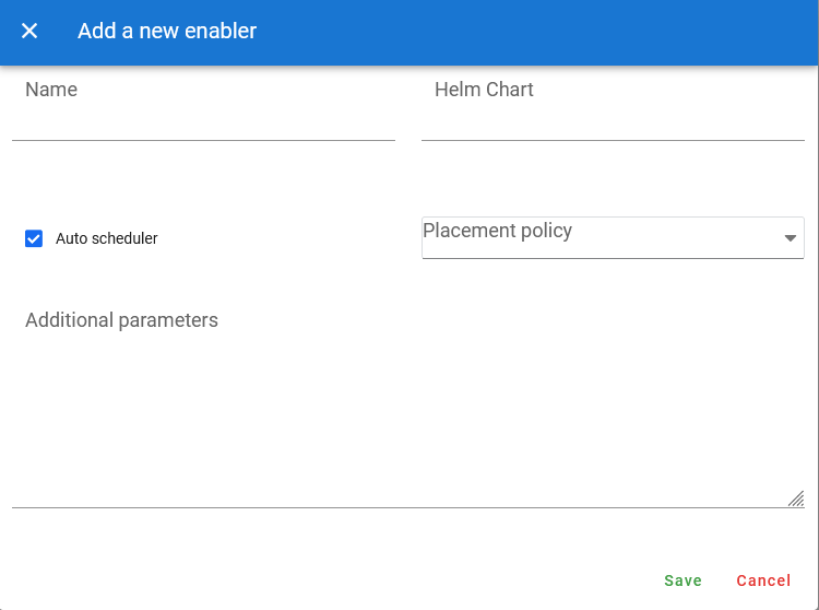 Deploy a new enabler