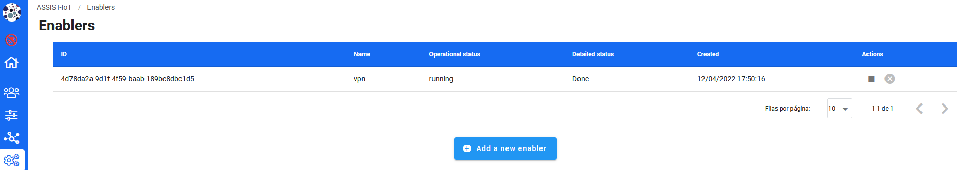 Devices management user interface
