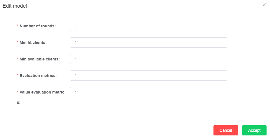 Edit model functionality
