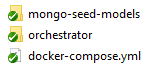 Division of elements for executing the orchestrator